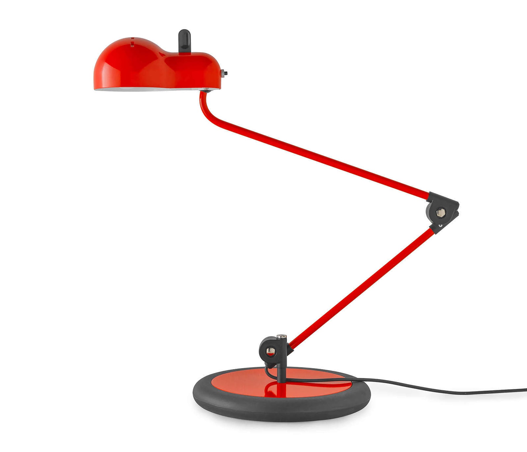 Stilnovo - Linea Light Topo Schreibtischleuchte rot Sockel