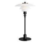 Louis Poulsen PH 2/1 Glas Tischleuchte schwarz metallisiert 