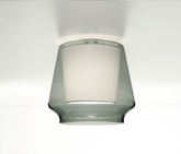 Casablanca Aleve Deckenleuchte Rauchglas / Stoff weiß