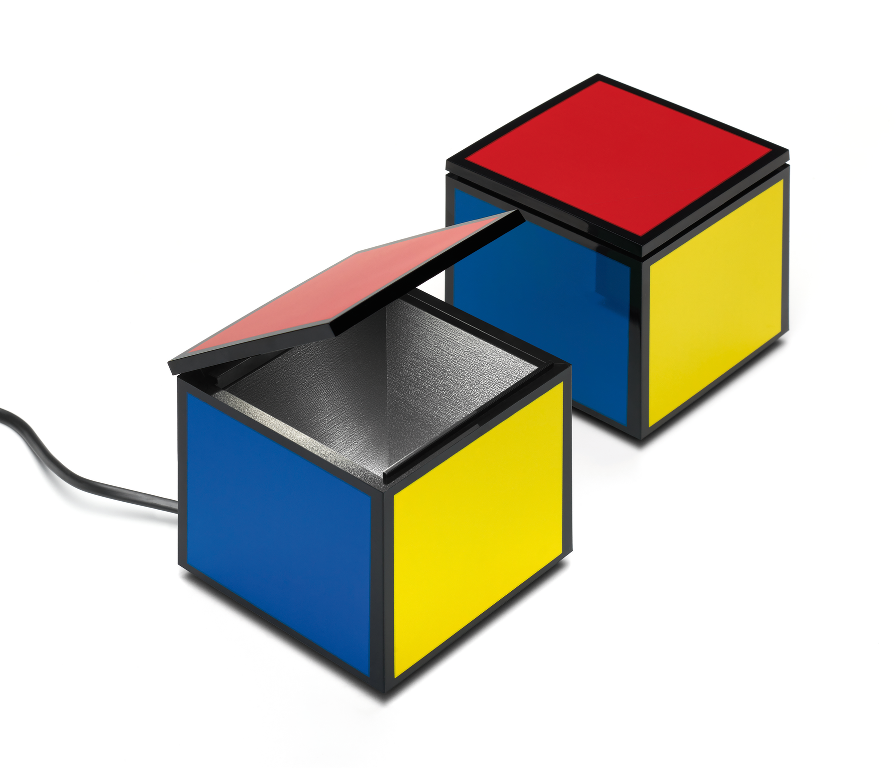Cini & Nils Cuboluce Tischleuchte gelb / grün / blau / orange / rot LED