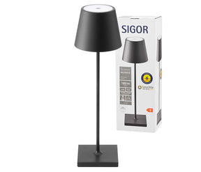 Sigor Nuindie Akku-Tischleuchte LED schwarz