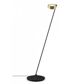 Occhio Sento lettura Stehleuchte 125 cm bronze schwarz matt links vom Objekt LED