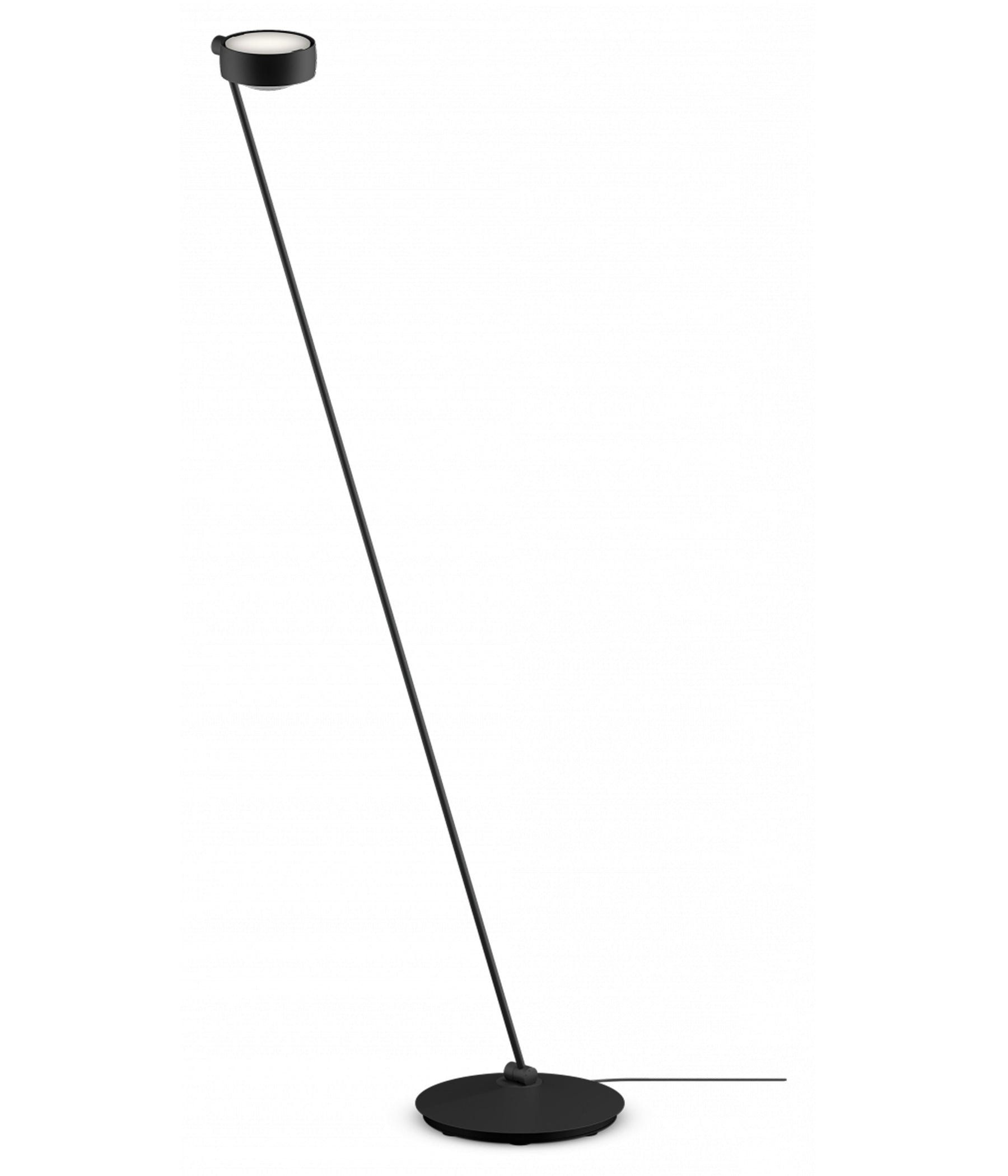 Occhio Sento lettura Stehleuchte 160 cm schwarz matt rechts vom Objekt LED